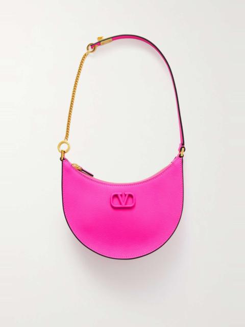 Valentino VLOGO mini textured-leather shoulder bag