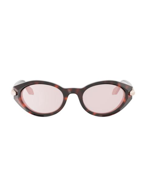 BVLGARI Women's Serpenti Viper 51MM Oval Sunglasses - Red Havana Violet