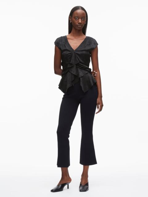 3.1 Phillip Lim Floral Jacquard Draped Handkerchief Top