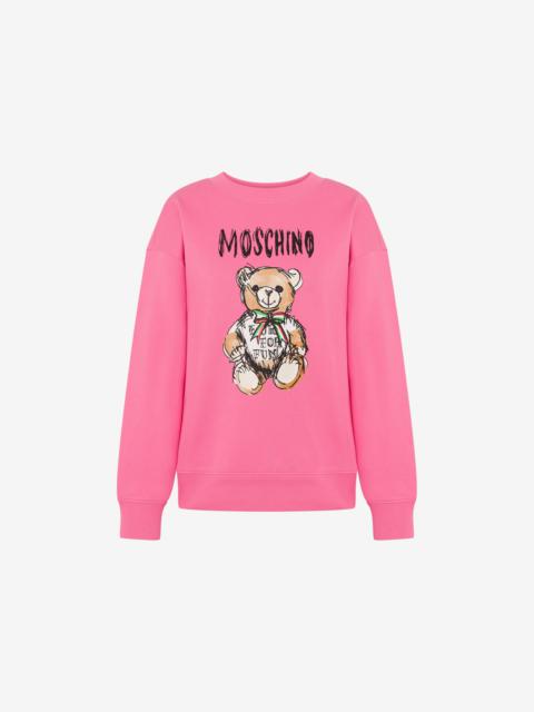 DRAWN TEDDY BEAR ORGANIC COTTON SWEATSHIRT