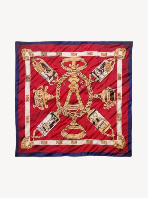 BALENCIAGA Women's Ai Scarf in Burgundy/gold