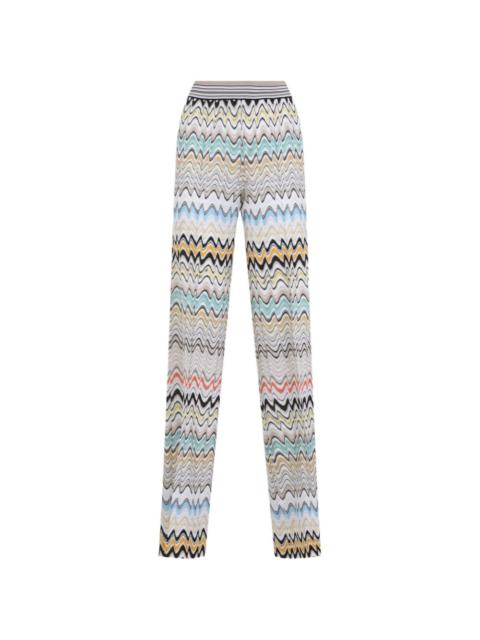 Missoni zigzag-knit trousers