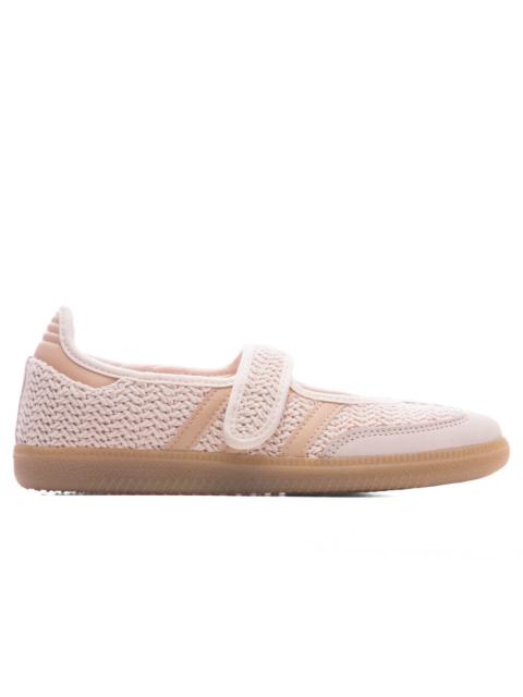 adidas Originals WOMEN'S SAMBA JANE - WONDER QUARTZ/HALO BLUE/GOLD METALLIC