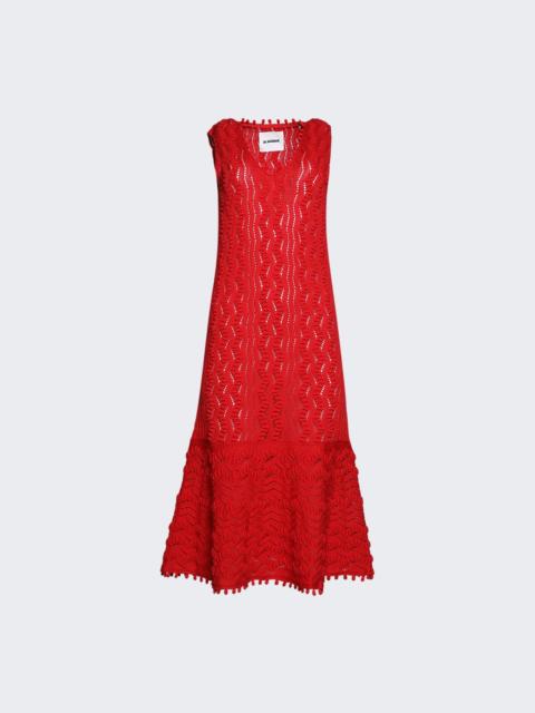 Jil Sander Knitted Dress Red