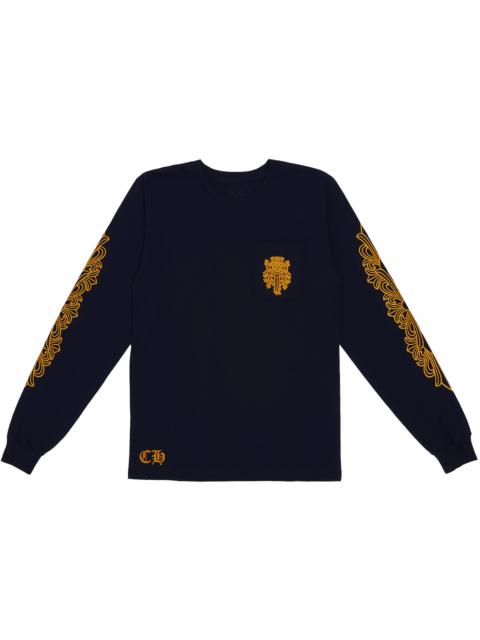Chrome Hearts Chrome Hearts V89 Dagger L/S T-shirt Navy/Yellow