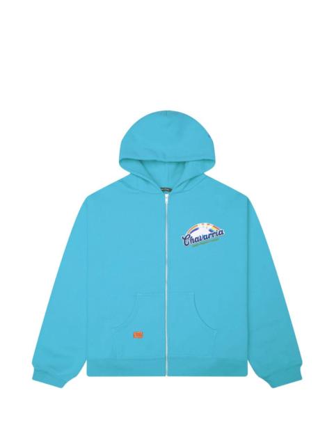WILLY CHAVARRIA Fabuloso logo-print zip-up hoodie