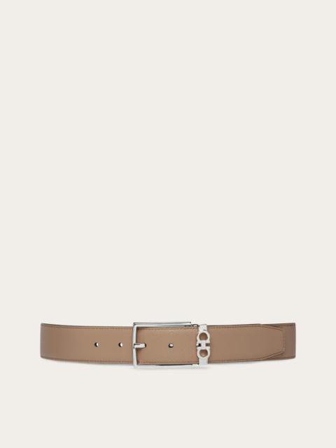 Reversible and adjustable Gancini belt