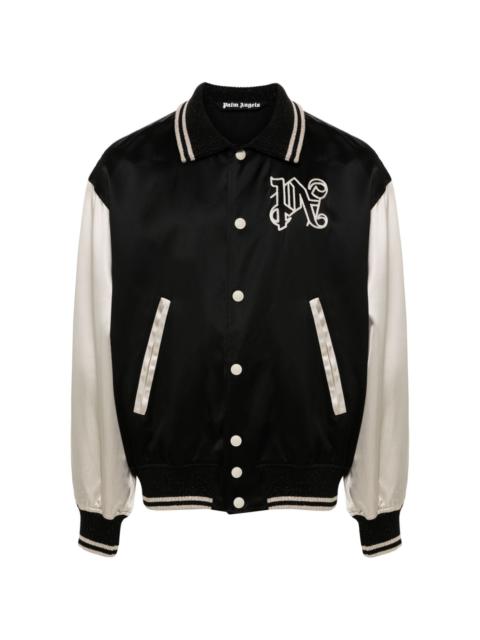 gothic-logo varsity jacket