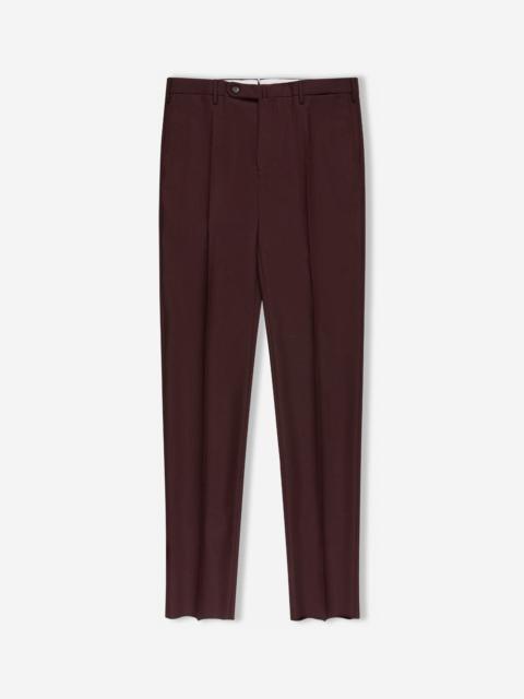 SLOWEAR Slim fit virgin wool and mohair twill trousers