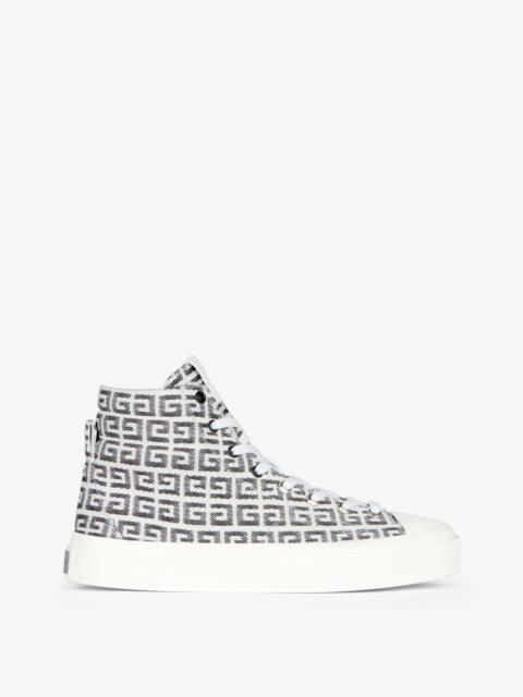 Givenchy CITY HIGH TOP SNEAKERS IN 4G JACQUARD