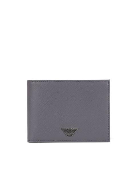EMPORIO ARMANI logo-plaque bi-fold wallet