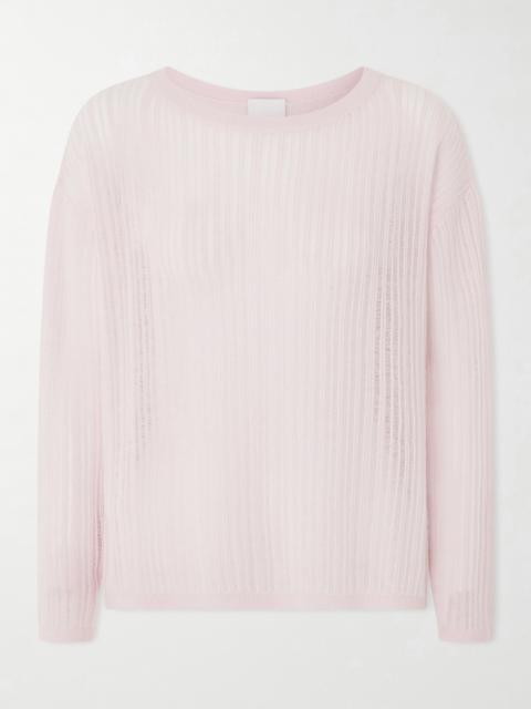 Allude Ribbed-knit Cashmere Sweater