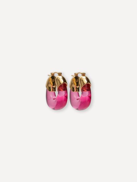 LIZZIE FORTUNATO Mini Gold-Plated Organic Hoop Earrings