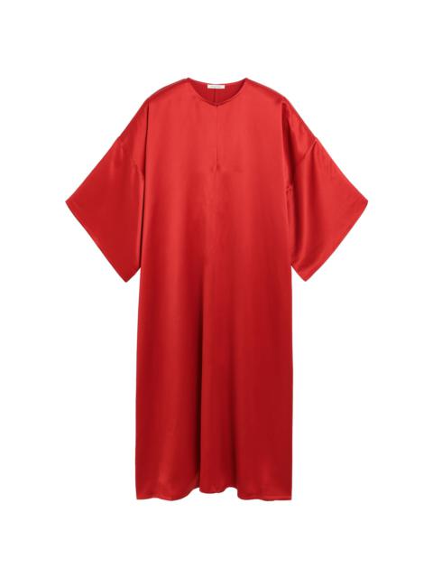 BY MALENE BIRGER Cicine Oversized Satin Maxi Dress red