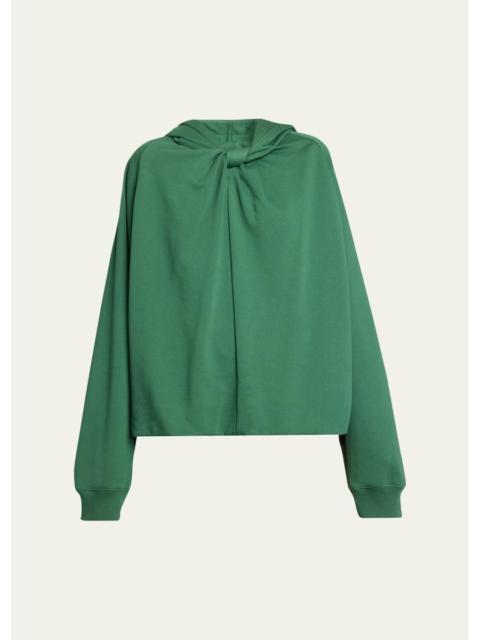Dries Van Noten Hadella Knotted Cotton Hoodie