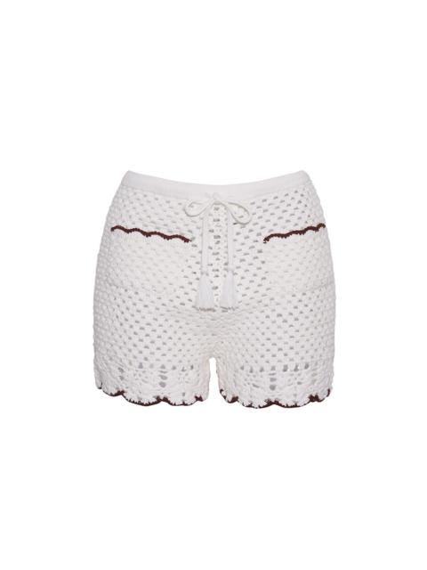 Brix Shorts
Scalloped Edges and a Hand-Crocheted Touch