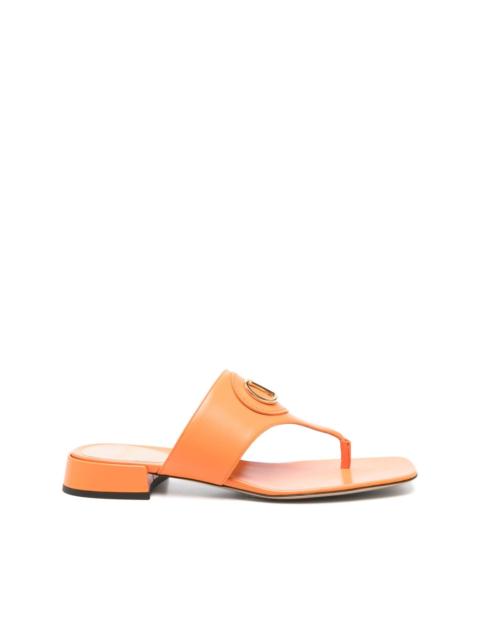 Valentino VLogo leather sandals