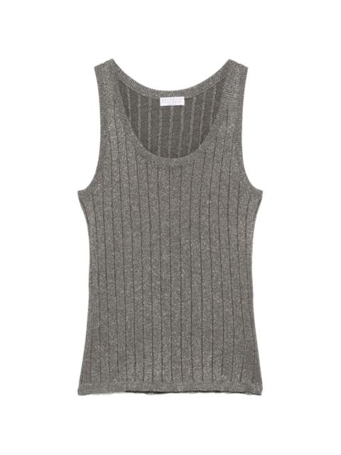 lamé tank top