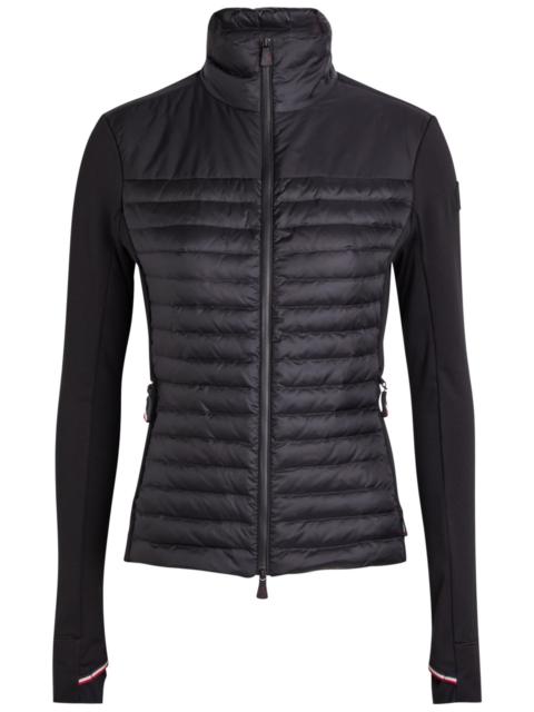 Moncler Quilted Shell and Jersey Jacket