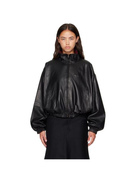 BALENCIAGA Black Tracksuit Reversible Lambskin Jacket
