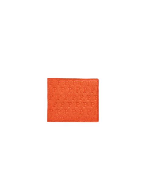 PALACE P EMBOSSED BILLFOLD WALLET ORANGE / RED