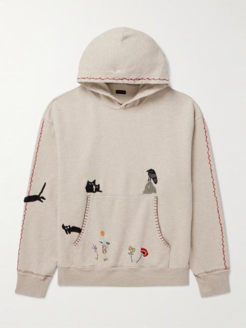 Kapital Embroidered Cotton-Jersey Hoodie