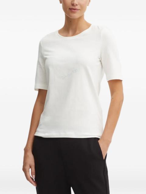 SPORTALM rhinestone-embellished logo-print T-shirt