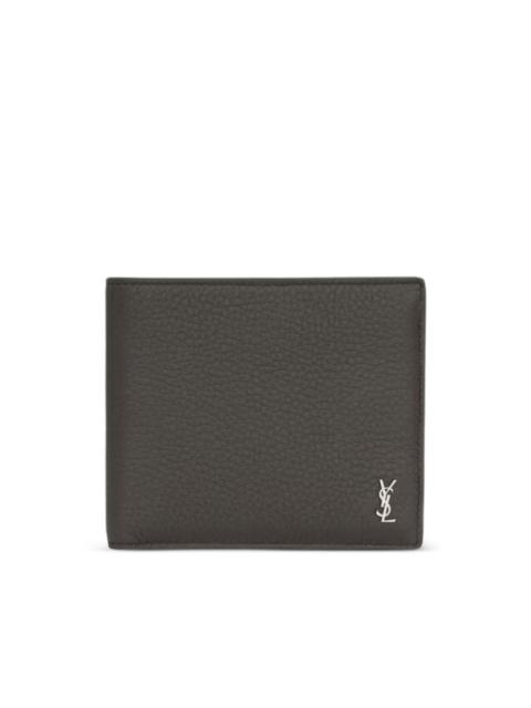 SAINT LAURENT logo calf leather wallet