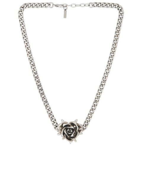 We11done Spiky Rose Necklace