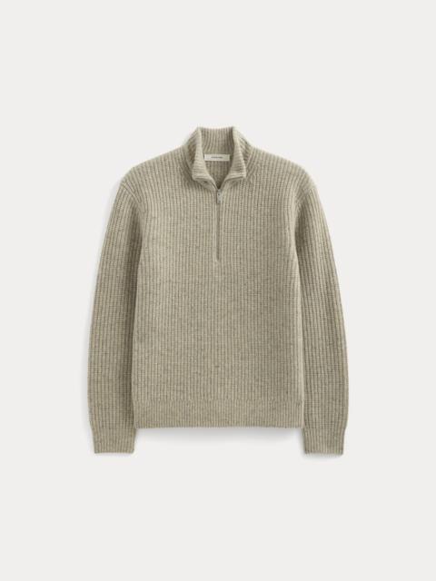 EVERLANE THE FELTED MERINO HALF-ZIP SWEATER