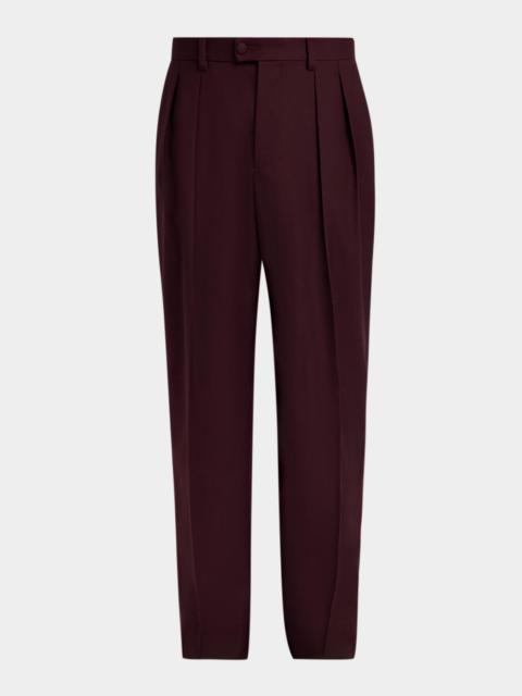Dolce & Gabbana Men's Wool Gabardina Lana Pants