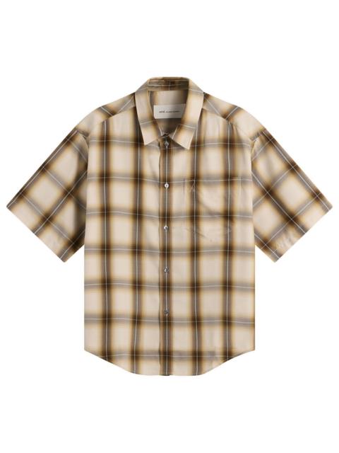 AMI Paris AMI Paris ADC Check Canvas Short Sleeve Shirt