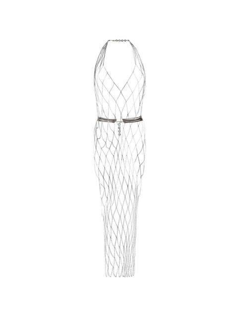BENEDETTA BRUZZICHES crystal-embellished halterneck dress