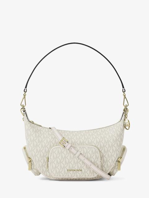 MICHAEL KORS Merritt Medium Signature Logo Convertible Shoulder Bag