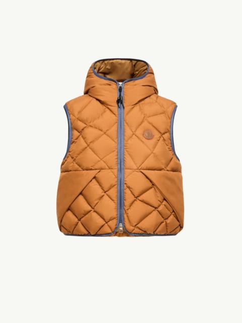 Moncler Armella Hooded Diamond-Quilted Down Vest