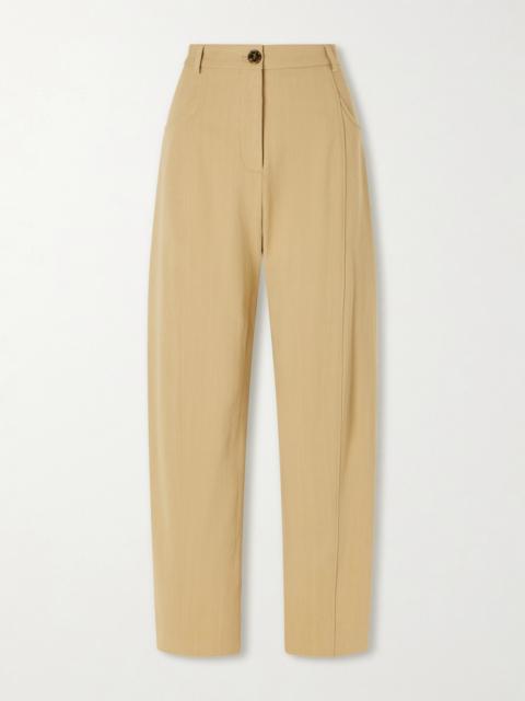 BLAZÉ MILANO Embellished Paneled Twill Tapered Pants