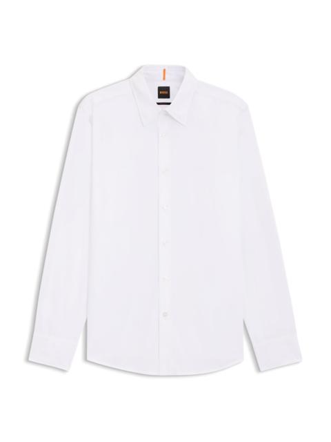 BOSS REGULAR-FIT SHIRT IN COTTON POPLIN