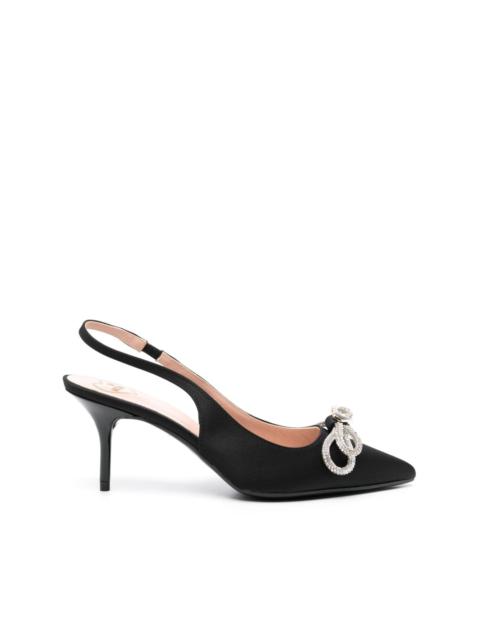 Moschino 80mm bow-detailing pumps
