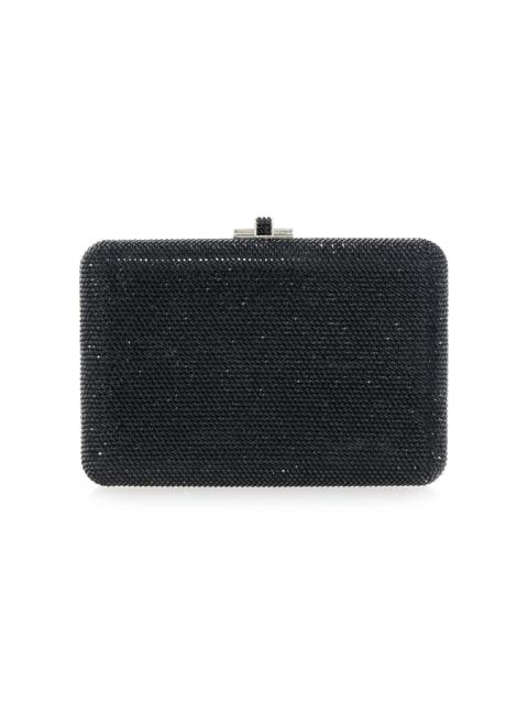 JUDITH LEIBER Women's Slim Slide Crystal Clutch - Jet