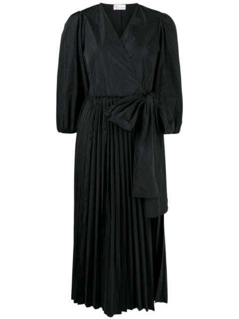 REDValentino bow-detail pleated dress