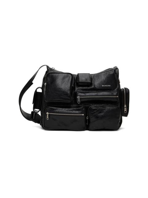 BALENCIAGA Black Superbusy Messenger Bag