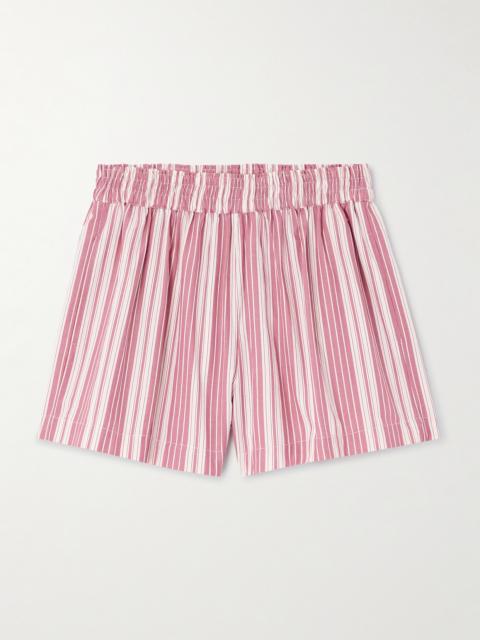 FAITHFULL Elva Striped Cotton Shorts