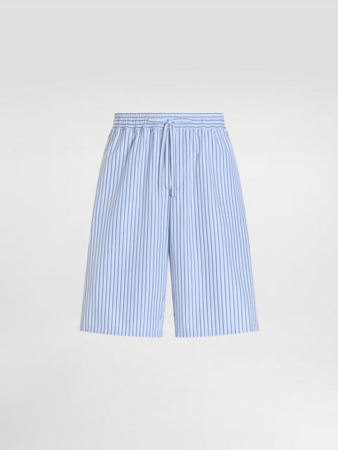 Dolce & Gabbana Striped poplin bermuda shorts