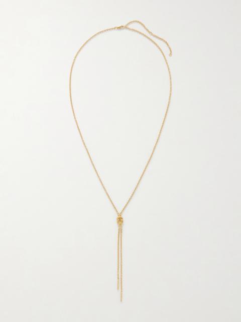 TOTEME Rope Lariat Gold-tone Necklace