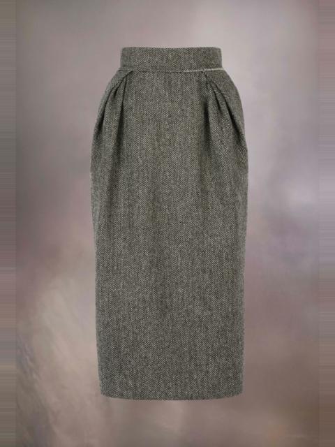 Maison Margiela English chevron wool skirt