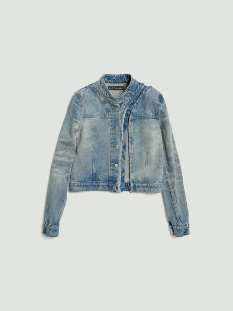 Y/Project Hook and Eye Denim Moto Jacket