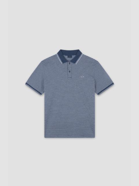 Paul & Shark POLO IN JASPÉ PIQUÉ COTTON WITH STRIPED PATTERN