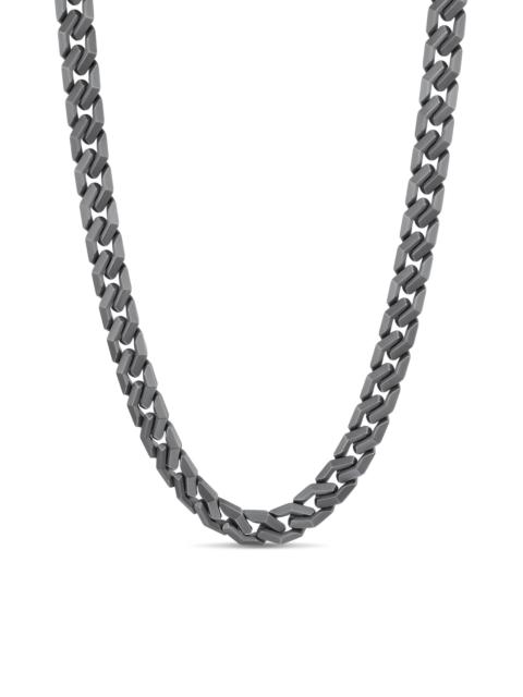 DAVID YURMAN Men's Curb Chain Angular Link Necklace in Titanium, 11.5MM - Silver