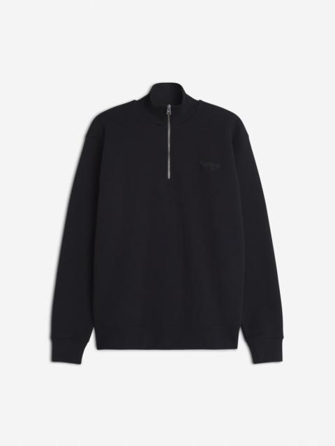 Maison Kitsuné FESTIVE PROFILE FOX PATCH HALF ZIP SWEATSHIRT