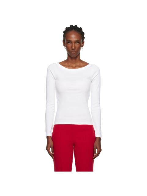 FLORE FLORE White Steffi Longsleeve T-shirt